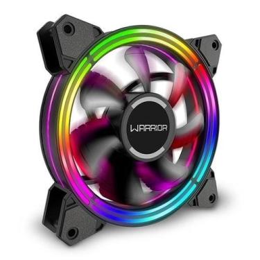 Imagem de Warrior Cedric Kit 3 Cooler 120mm Rgb Com Controle Multilaser - Ga184