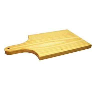 Imagem de Kit 5 Tábua de Carne Decorativa 33x19 15mm Madeira Pinus - ATACADÃO DO