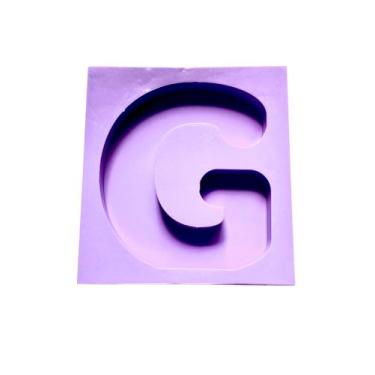 Imagem de R670 Molde de silicone luminária letra G resina decorar - confeitaria 