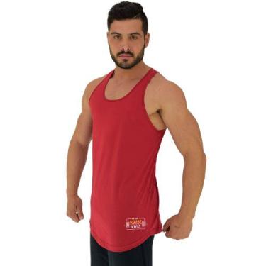 Imagem de Regata Longline Estampa Lateral Masculina MXD Conceito Squat Repeat, G