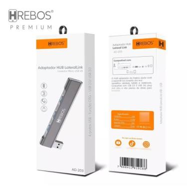 Imagem de Hub Usb 3.0 Extensor Adaptador 4 Portas Usb Premium - Hrebos premium