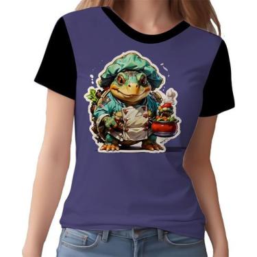Imagem de Camisa Camiseta Tshirt Chefe Tartaruga Cozinheira Cozinha 4 - Enjoy Sh