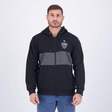 Imagem de Jaqueta Moletom Atlético Galo Mineiro Preta - Spr, EG