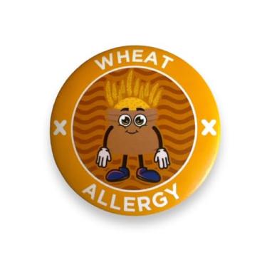 Imagem de Crachá de conscientização de alergia circular de 6,3 cm, Medium, Plástico, Sem Pedra Preciosa