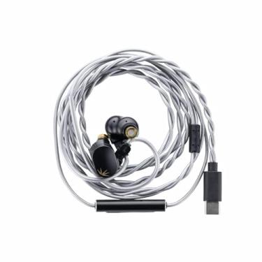 Imagem de Moondrop Fones de ouvido CHU II DSP de alto desempenho, driver dinâmico, monitores intra-auriculares USB-C tipo C com microfone e fone de ouvido
