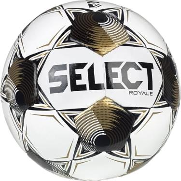 Imagem de SELECT Bola de futebol Royale NFHS branca/dourada/preta, tamanho 5