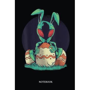 Imagem de Alien Notebook: Easter Alien | Alien Journal, Lined Journal Ufo, Ufo Journal, Lined Journal Alien, Size 6 X 9", 120 Pages.