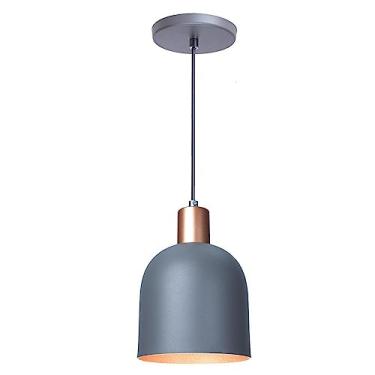 Imagem de Pendente Lustre Luminária Open em Alumínio Cinza