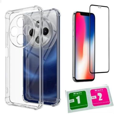 Imagem de [GL CASES] KIT Capa Xiaomi Redmi 14C Capinha Redmi 14C Anti Impacto Reforçada Silicone Transparente Anti Choque + Pelicula De Vidro 3D Xiaomi 14c
