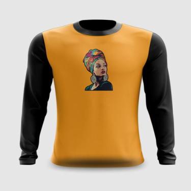 Imagem de Camiseta Manga Longa Consciência Negra Cultura Afro 06 - FABRIQUETA, P