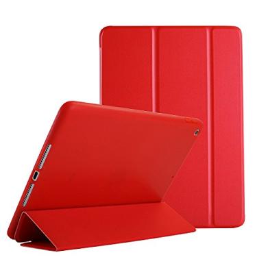 Imagem de DuraSafe Cases iPad PRO 10.5 Air 3ª [PRO 10,5 polegadas Air 3ª geração] A1701 A1709 A1852 A2152 A2123 A2153 A2154 Capa protetora de TPU com suporte de ângulo duplo - Escarlate