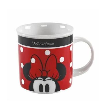 Imagem de Caneca xícara copo de porcelana retro roupa da minnie 300ml disney ori