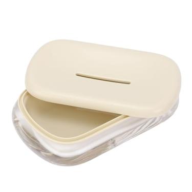 Imagem de Saboneteira Autodrenante, Caixa Recipiente de Sabonete Acrílico Antiderrapante de Camada Dupla Bandeja de Drenagem de Sabão de Banheiro para Casa, Cozinha, Pia de Chuveiro,