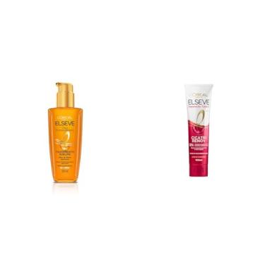 Imagem de Kit Elseve Óleo Extraordinário 100Ml + Leave-In L'Oréal Paris Elseve Reparação Total 5 Cicatri Renov 100ml