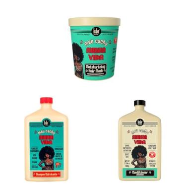 Imagem de Kit Lola Cosmetics Meu Cacho Minha Vida Shampoo + Condicionador + Máscara + Creme de Pentear
