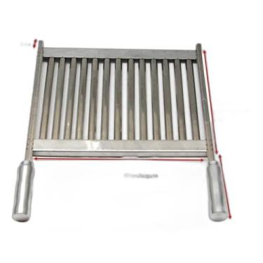 Imagem de Grelha Uruguaia Inox Parrilha Churrasco 67X40Cm Premoldada - Geral