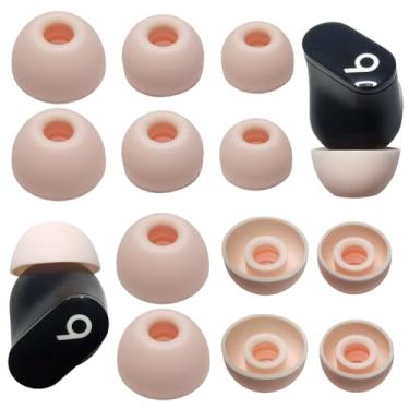 Imagem de Luckvan Pontas de substituição para fones de ouvido Beats Studio Buds+pontas de fones de ouvido para fones de ouvido Beats Fit Pro, 6 pares, rosa