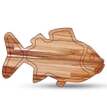 Imagem de Tábua de Carne para Churrasco Teca Peixe - LAZERBR