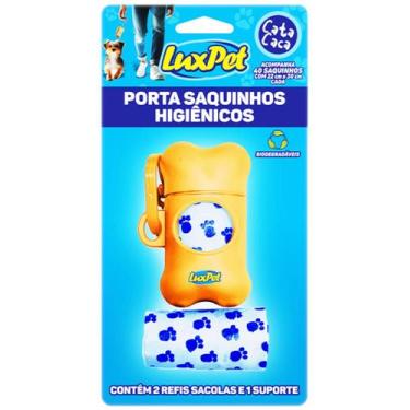 Imagem de Porta Saquinhos Higiênicos + 40 Saquinhos Cata Caca Luxpet