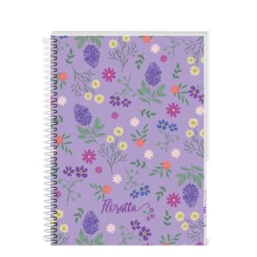 Imagem de Caderno de Planejamento 80 Folhas Floratta - Agenda Planner Permanente 18,3x24,9cm (Roxo)