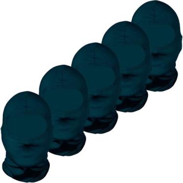 Imagem de Kit 5 balaclavas balaclava touca toca ninja bandana UV50+ - EX311, Azu