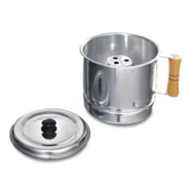 Imagem de Caneca Leiteira Inderramável De Alumínio Com Tampa 2 Litros