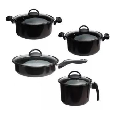 Imagem de Jogo De Panelas 4 Peças Indução Cooktop Lenha E Gás - ROYALE