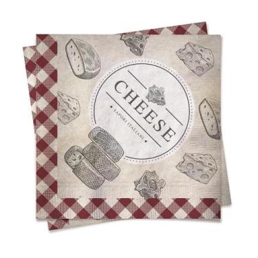 Imagem de Guardanapo de Papel 32,5x32,5cm Cheese - 20 Un - Cromus