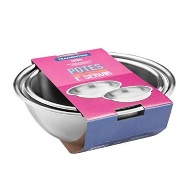 Imagem de Tramontina 64220220 Jogo de Recipientes para Preparar e Servir com 2 Peças, Prata