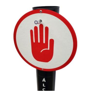 Imagem de Totem Dispenser Álcool em Gel Acionamento por Pedal - JK TOTEM