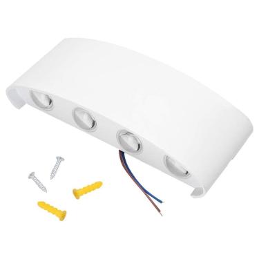 Imagem de Arandela Luminaria Parede 8W 8 Fachos Led Bivolt Iluminaçao Casa Garagem Area Interna Externa