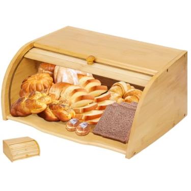 Imagem de 2.1-3L Porta Pao de Bambu, Porta Pão Bambu, Porta Paes, Porta Pao de Forma, Porta Pão de Forma, Porta Pães