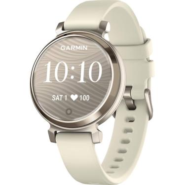 Imagem de Garmin - Lily 2 Smartwatch 34 mm alumínio anodizado - creme dourado com pulseira de silicone de coco-010-02839-00