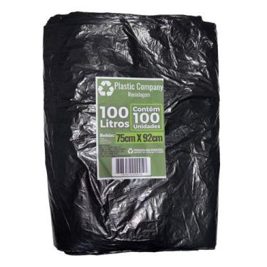 Imagem de Saco para Lixo Leve Preto Vários Tamanhos pacote Com 100 Unidades - Pl