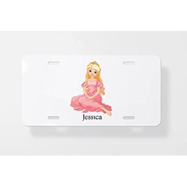 Imagem de Capa para placa de carro Princess Jessica – Capa para placa de carro – Capa para placa de carro 15 x 30 cm
