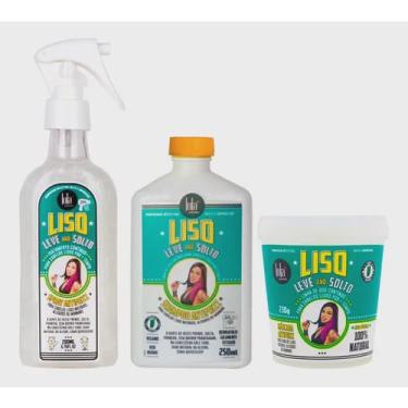 Imagem de Kit Shampoo + Máscara + Spray Antifrizz Liso Leve And Solto Lola Cosmetics