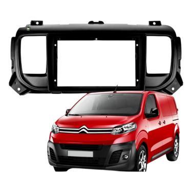 Imagem de Moldura para central multimidia MP5 9 pol 2 din citroen jumpy peugeout expert 2018 A 2021 89/G10