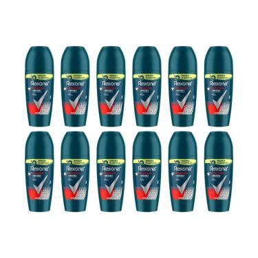 Imagem de Desodorante Roll-On Rexona 50Ml Masc Antibact Invisible-12Un