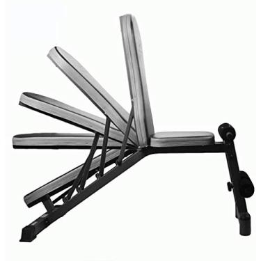 Imagem de Banco ajustável para academia em casa banco de peso ajustável dobrável sentar-se inclinado banco de halteres altura ajustável multifuncional treinamento de força fitness estação de treino