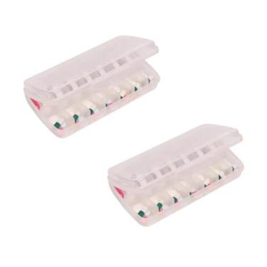 Imagem de Kit 2 Porta Comprimidos Noite e Dia Organizador Semanal de Medicamento