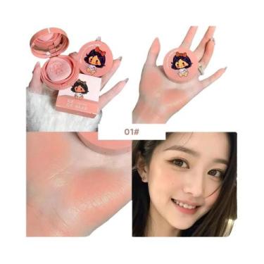 Imagem de Blush De Almofada Misturável De Longa Duração Com Pó Puff Branqueador 