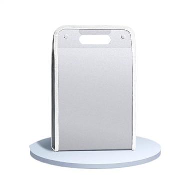 Imagem de Pastas de Arquivo Pasta portátil A4 de grande capacidade, organizador de 13 camadas, bolsa de arquivo vertical com fecho de pressão, pasta de plástico multicamadas Organizador de Arquivos(Branco)