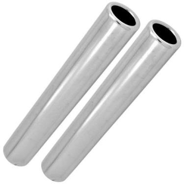 Imagem de Par Ponteira Assovia Assobia Cromada Longa Com Miolo Lã De Vidro Escap