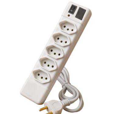 Imagem de Filtro De Linha Com Proteção Contra Sobretensão 5 Tomadas 1,20 Metros De Extensão