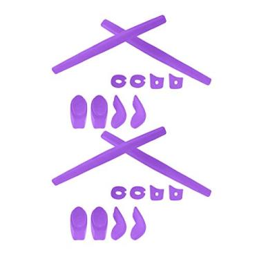 Imagem de SmartVLT 2 pares de meias de substituição roxas e kits de nariz para Oakley Juliet