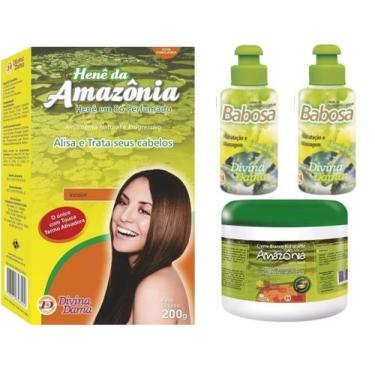 Imagem de Hene Po Divina Dama Castanho Escuro Amazonia 01x200gr+Creme Branco inc