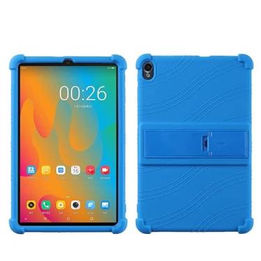 Imagem de QYiiD Capa para tablet ALLDOCUBE iPlay 40 de 10,4 polegadas, capa protetora de silicone leve para crianças macia contra choque para iPlay 40, azul