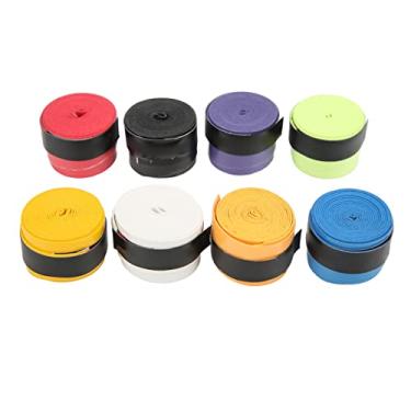 Imagem de Tennis Racket Grip Fita Badminton Overgrip Tape Sweat Absorved Anti Skid Material PU respirável para engrenagem de engrenagem de engrenagem de engrenagem de barra de vara de