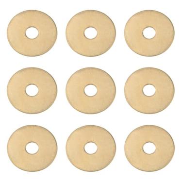 Imagem de DGHAOP 10 peças espaçador de metal latão cor diâmetro 2,4 cm seção fina móveis decorativos acessórios de latão clássico redondo arruela backsplash de latão