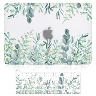 Imagem de iDonzon Capa para MacBook Pro 16 polegadas (A2141, versão 2020 2019), efeito 3D fosco transparente transparente e capa de teclado compatível com Mac Pro 16 polegadas com Touch Bar e Touch ID - plantas